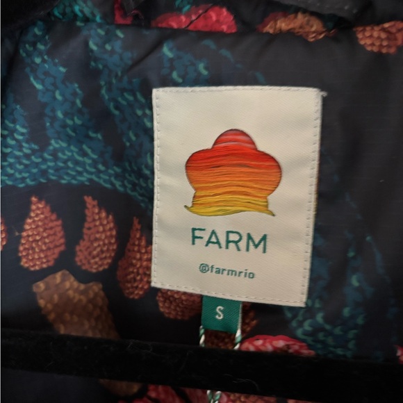 NWT Farm Rio quilted puffer belted jacket- size S - Picture 4 of 7